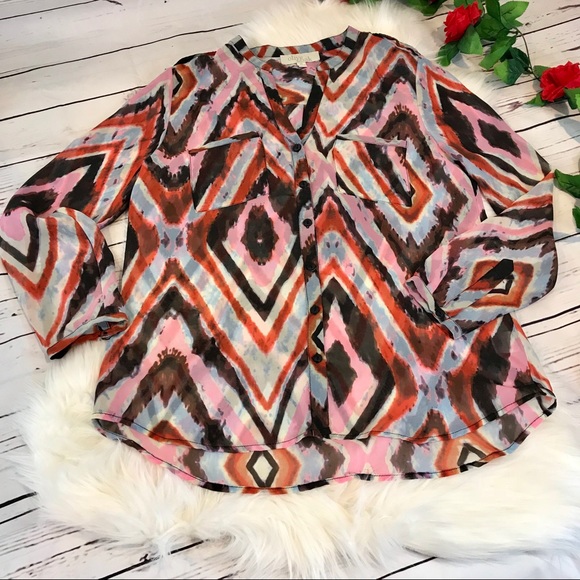 Olive & Oak Tops - Olive & Oak medium colorful blouse